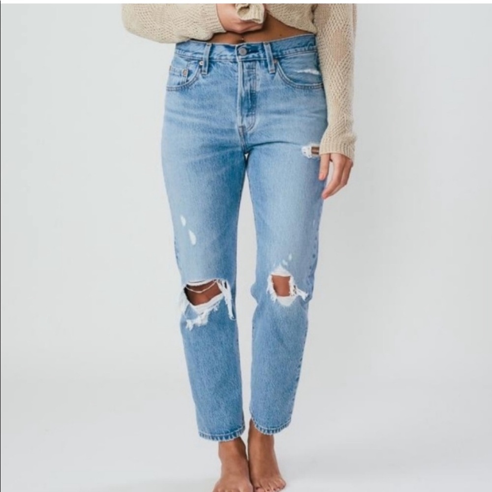 Levi's Light Blue Straight Leg Jeans